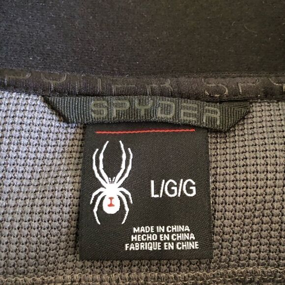 NWT Spyder Constant S16561 Mens Half-Zip Sweater Gray/Black - Picture 5 of 11